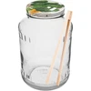 1,5 l-es befőttesüveg, fi 82/6, színes csavaros tetővel + csipesz ['üveg befőttesüveg', ' csavaros tetős befőttesüveg', ' uborka savanyításához való befőttesüveg', ' uborkához való befőttesüveg', ' befőttesüveg csipesszel', ' uborkához való csipesz', ' konyhai csipesz']