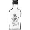 200 ml-es laposüveg csavaros kupakkal, „Hóember” mintával, 1 db ['palack', ' laposüvegek', ' mintás palack', ' ünnepi palack', ' karácsonyi palack', ' likőrös palack', ' pálinkás üveg', ' alkoholos italhoz való palack', ' 200 ml-es palack', ' 200 ml-es', ' csavaros kupakos palack', ' laposüveg', ' minipalack', ' karácsonyi ajándékszett', ' ajándék a karácsonyfa alá', ' ünnepi italok', ' kis díszes palack', ' Boldog Karácsonyt', ' karácsonyi ajándék']