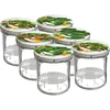 350 ml-es befőttesüveg csavaros tetővel és leszorítóval - 6 db ['befőttesüvegek', ' kis befőttesüvegek', ' kis üvegcse', ' üveg befőttesüveg', ' üveg befőttesüvegek', ' csavaros tetős befőttesüveg', ' befőttekhez való üvegek', ' befőzéshez való befőttesüveg', ' befőzéshez való befőttesüvegek', ' fűszertartó üvegek', ' dzsemhez való üveg', ' konfitűrhöz való üveg', ' mézesüveg', ' mézes üvegcse', ' leszorító', ' befőttekhez való leszorító', ' befőttesüvegekhez való leszorító']