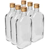 500 ml-es laposüveg csavaros kupakkal, 6 db - 2 