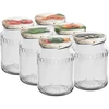 720 ml-es TO befőttesüveg színes fi 82/6 kupakkal - 6 db ['befőttesüveg-készlet', ' befőttesüvegek lekvárhoz', ' befőttesüveg tartósítmányokhoz', ' üveg tartósítmányokhoz', ' kupakos befőttesüvegek', ' fi 82-es befőttesüvegek', ' színes kupakos befőttesüvegek', ' befőttesüvegek tartósítmányokhoz', ' befőzéshez való befőttesüvegek', ' húshoz való befőttesüvegek', ' üveges hús', ' pasztőrözéshez való befőttesüvegek', ' hús üvegben']