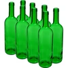 Borosüveg 0,75 l, zöld – zsugorcsomag, 8 db ['alkoholos italhoz való palack', ' díszüvegek alkoholhoz', ' üvegpalack alkoholhoz', ' esküvői pálinkásüvegek', ' likőrös üveg', ' díszüvegek likőrökhöz', ' borosüveg', ' boros palack', ' Bordeaux palack']