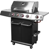 dragON BBQ101 gázgrill, 11,7 kW, fekete-ezüst - 2 