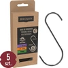 Füstölő kampók – S alakú, 45°-ban lecsapott végű, 4 mm x 150 mm, 5 db - 9 