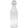 Kerek 1 l-es üvegpalack hermetikus csatos zárral ['alkoholos palack', ' díszpalackok alkoholhoz', ' alkoholhoz való üvegpalack', ' esküvőre házipálinkás üvegek', ' likőrös üveg', ' boros palack', ' boros palackok', ' likőr']