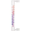 Kültéri hőmérő, fehér (-50°C-tól +50°C-ig) 18 cm ['kültéri hőmérő', ' hőmérő', ' ablakhőmérő', ' hőmérő jól olvasható skálával', ' műanyag hőmérő', ' ablakra szerelhető hőmérő', ' erkélyhőmérő', ' kétoldalas hőmérő', ' öntapadó hőmérő']