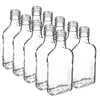 Lapos üvegpalack házi likőrökhöz 200 ml - 10 db - 6 