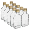 Likőrös laposüveg csavaros kupakkal, 200 ml, 10 db - 3 