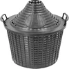 Műanyag kerti kosár, 10 l-es ballonhoz, fedéllel ['kerti kosár ballonhoz', ' borhoz', ' kosár házi borhoz', ' kosár boros ballonhoz', ' boros kosár', ' kosár boros ballonhoz', ' műanyag kosár ballonhoz', ' műanyag kosár fogantyúkkal', ' kerek kosár ballonhoz és kertbe', ' külön fedéllel ellátott kosár 10 l-es ballonhoz']