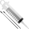 Pácléinjektor 100 ml + 2 tű ['húskészítés', ' húsokhoz', ' húsinjektor', ' rozsdamentes acél tűk', ' injektáló tű', ' húshoz', ' pekeléshez', ' elégtelen pekelés', ' szürke foltok a felvágottban']