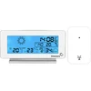RCC, DCF időjárás-állomás – elektronikus, vezeték nélküli, háttérvilágítású érzékelővel, fehér - 4 