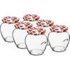 TO Amfora 580 ml befőttesüveg színes csavaros tetővel fi82/6-6 db - 8 