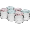 TO befőttes üveg 106 ml, színes csavaros tetővel, fi 53 - 6 db ['befőttes üvegek', ' kis befőttes üvegek', ' kis üvegcse', ' üvegből készült befőttes üveg', ' üvegből készült befőttes üvegek', ' csavaros tetős befőttes üveg', ' befőzéshez való befőttes üvegek', ' befőzéshez való befőttes üveg', ' dunsztoláshoz való befőttes üvegek', ' fűszertartó üvegek', ' lekváros üveg', ' konfitűrös üveg', ' mézesüveg', ' kis mézesüveg']