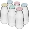 TO üvegpalack gyümölcsléhez 330 ml, fi 43-as kupakkal - 6 db. ['üvegpalack gyümölcsléhez', ' 330 ml-es üvegpalack', ' Kubuś típusú üvegpalack', ' püréhez való üvegpalack', ' szörphöz való üvegpalack', ' TO kupak', ' biztonsági gombos kupak', ' színes kupakok', ' üvegpalack-készlet kupakokkal', ' pasztőrözéshez']