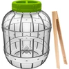 Törésálló, többfunkciós savanyító edény + csipesz, 5L ['savanyított uborka', ' savanyított karfiol', ' savanyított cékla', ' céklakvász', ' műanyag savanyító edény', ' műanyag edény savanyításhoz', ' házi savanyúságok', ' 5 literes savanyító edény', ' savanyításhoz minősített edény', ' uborkacsipesz', ' edény csipesszel']