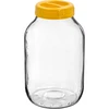 Twist-off befőttesüveg, 4 L, fi 100-as, fogantyús műanyag tetővel ['befőttesüveg', ' üveg befőttesüveg', ' üveg befőttesüveg', ' csavaros tetős befőttesüveg', ' kovászos uborkához való üveg', ' uborkához való üveg', ' likőr készítéséhez való üveg', ' üveg likőrhöz', ' fogantyús befőttesüveg', ' fogantyús tető', ' praktikus befőttesüveg', ' fogantyús befőttesüveg', ' szép befőttesüveg', ' milyen befőttesüveget vegyek']