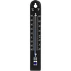 Univerzális hőmérő (-30 – +50 °C), 17 cm, fekete ['hőmérő', ' univerzális hőmérő', ' műanyag hőmérő', ' hőmérő', ' jól olvasható skálával', ' hőmérő', ' kettős skálával (°C és °F)', ' hőmérő nagy páratartalmú helyiségekhez', ' kültéri hőmérő -30 °C-ig', ' nedvességálló hőmérő', ' fekete színű hőmérő', ' masszív hőmérő']
