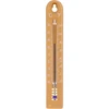 Univerzális hőmérő (-30-tól +50 °C-ig), 17 cm, világosbarna ['hőmérő', ' univerzális hőmérő', ' műanyag hőmérő', ' hőmérő jól olvasható skálával', ' hőmérő kettős skálával (°C és °F)', ' hőmérő nagy páratartalmú helyiségekhez', ' kültéri hőmérő -30 °C-ig', ' nedvességálló hőmérő', ' barna színű hőmérő', ' strapabíró hőmérő']