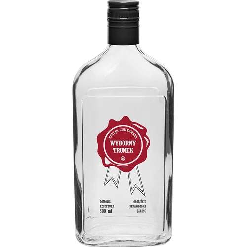 500 ml-es palack csavaros kupakkal, „Fenséges Nedű” felirattal, 1 db