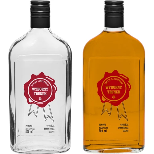 500 ml-es palack csavaros kupakkal, „Fenséges Nedű” felirattal, 1 db - 4