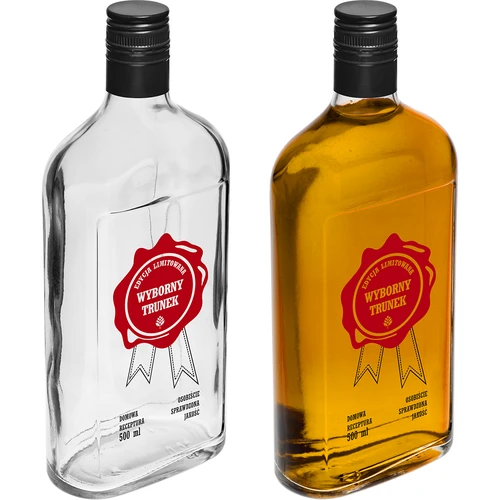 500 ml-es palack csavaros kupakkal, „Fenséges Nedű” felirattal, 1 db - 5