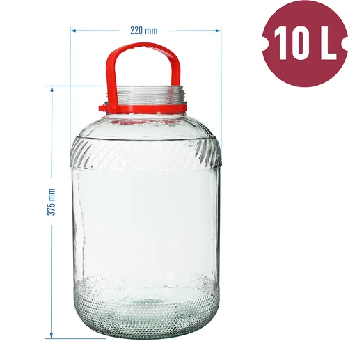10 l-es befőttesüveg műanyag fedéllel - 6