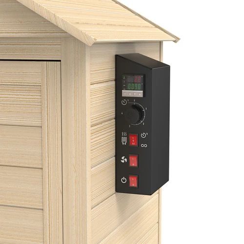 115 L-es dragON Wood 60E fa füstölő, elektromos fűtőmodullal és vezérlővel - 7