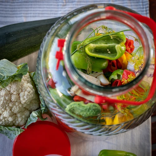 15 L-es üveg műanyag fedéllel - 8