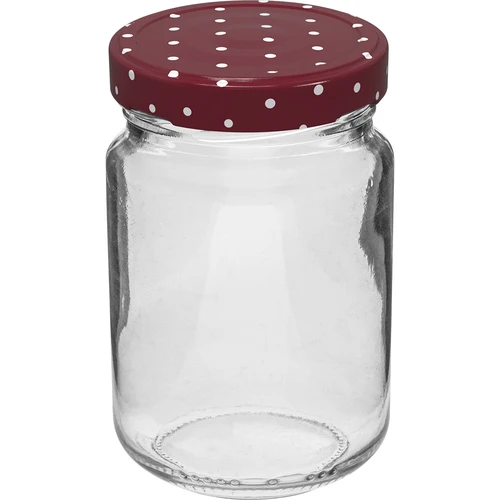 156 ml-es TO befőttesüveg színes kupakkal, fi 53/4 - 6 db - 2