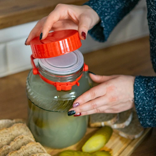 2 l-es befőttesüveg műanyag kupakkal - 4