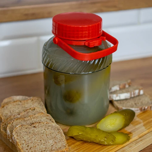 2 l-es befőttesüveg műanyag kupakkal - 3
