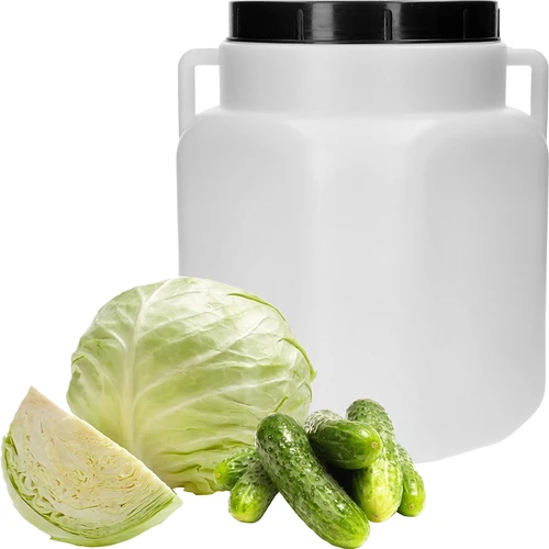 20 L-es szögletes hordó, fehér, fogantyúkkal, Sterk - 3