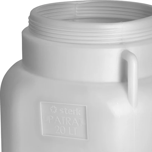 20 L-es szögletes hordó, fehér, fogantyúkkal, Sterk - 8