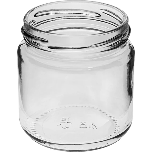 212 ml-es fi66/4 befőttesüveg fekete csavaros tetővel, 6 db. - 4