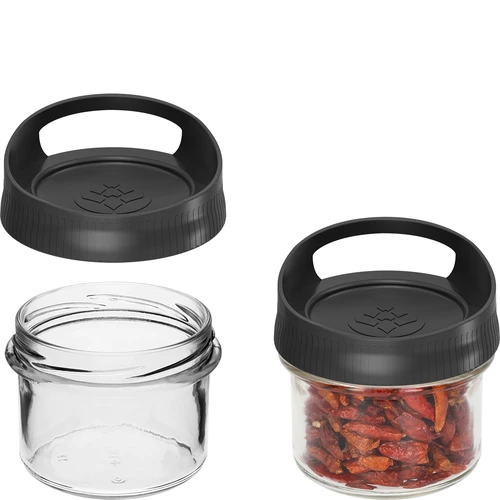 235 ml-es üveg tárolóedény, felakasztható csavaros tetővel - 2