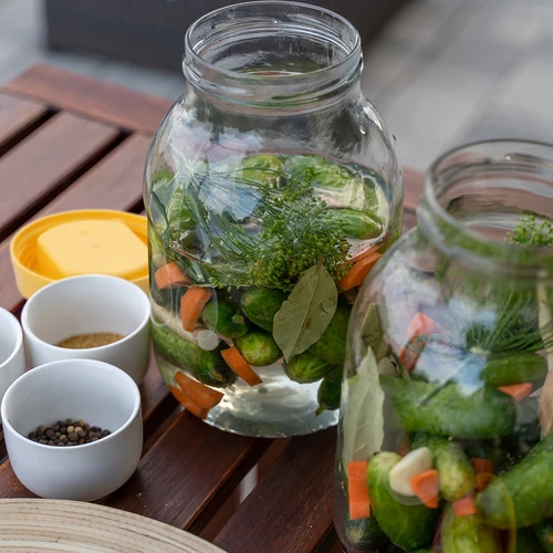 3 L-es twist-off befőttesüveg és fogantyús, fi 100-as műanyag csavaros tető - 6