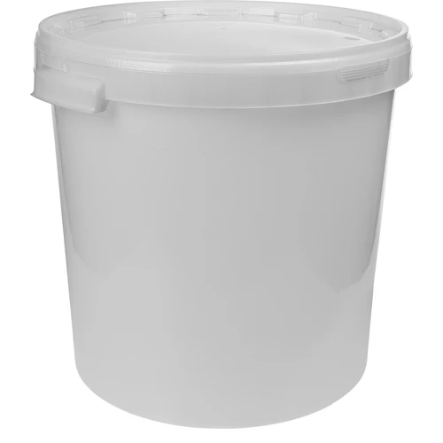 30 l-es erjesztőedény, fehér színben, 2 erjesztőcsővel