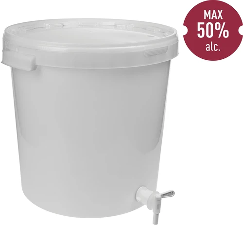 30 L-es erjesztőtartály fedéllel és csappal - 2