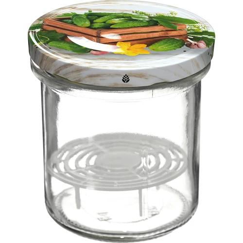 350 ml-es befőttesüveg csavaros tetővel és leszorítóval - 6 db - 3