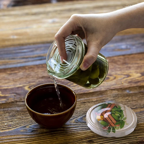 350 ml-es befőttesüveg csavaros tetővel és leszorítóval - 6 db - 12