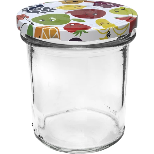 350 ml-es befőttesüveg színes tetővel - 6 db - 3