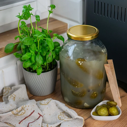 4 l-es üveg ø 100-as csavaros tetővel - 4