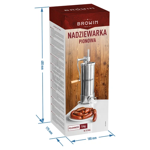 5 kg-os függőleges kolbásztöltő - 11