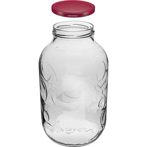 5 l-es üveg színes, 100 mm-es csavaros tetővel - 2