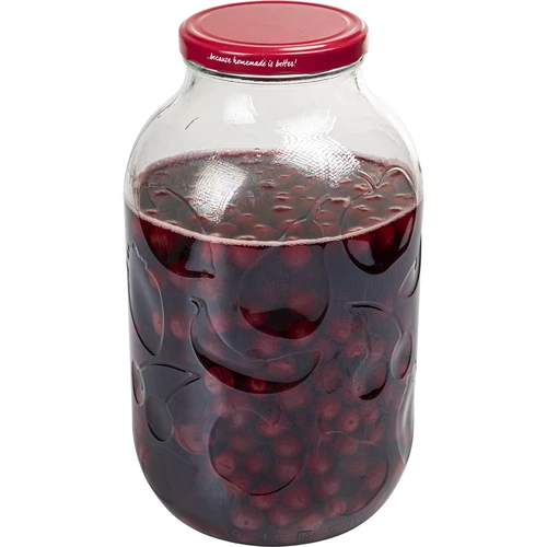 5 l-es üveg színes, 100 mm-es csavaros tetővel - 4