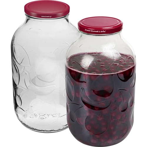 5 l-es üveg színes, 100 mm-es csavaros tetővel - 5