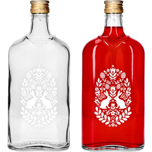 Laposüveg 500 ml csavaros kupakkal, „Húsvét” nyomattal, 1 db