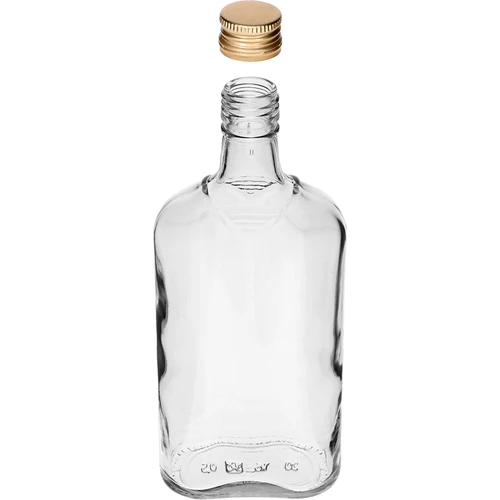 500 ml-es laposüveg csavaros kupakkal, 6 db - 6