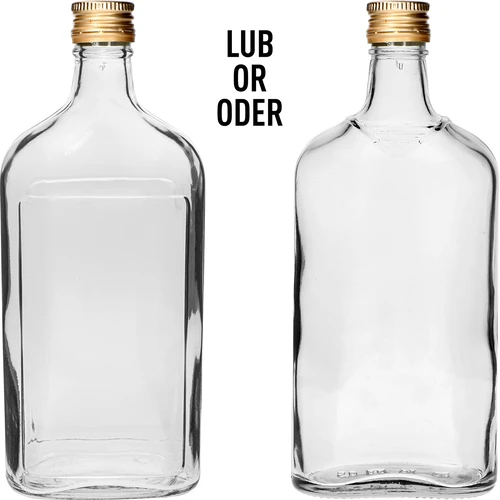 500 ml-es laposüveg csavaros kupakkal, 6 db - 2
