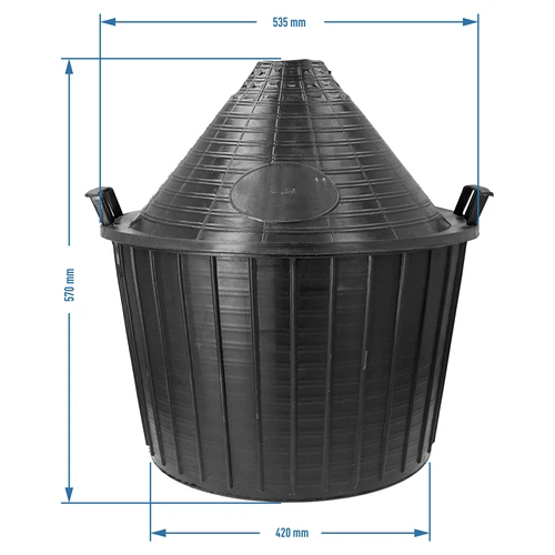 54 L-es boros ballon műanyag kosárban - 6